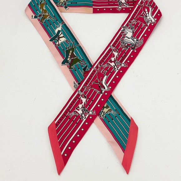 ✨ RARE NWT Hermes Twilly Pani La Shar Pawnee pink horse for birkin constance - Picture 6 of 6